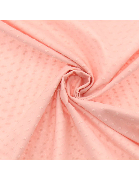 Cotton plumetis fabric - Pink
