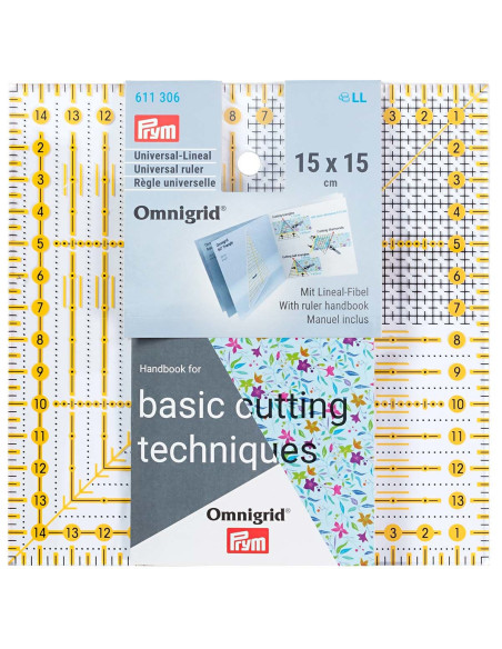 Omnigrid patchwork ruler grid 15 x 15 cm
