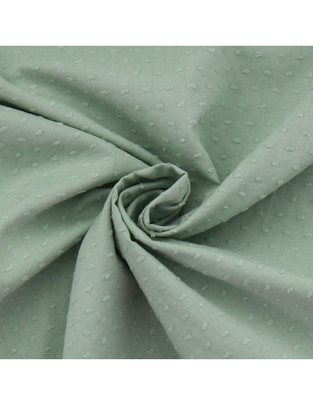 Cotton plumetis fabric - Verdigris