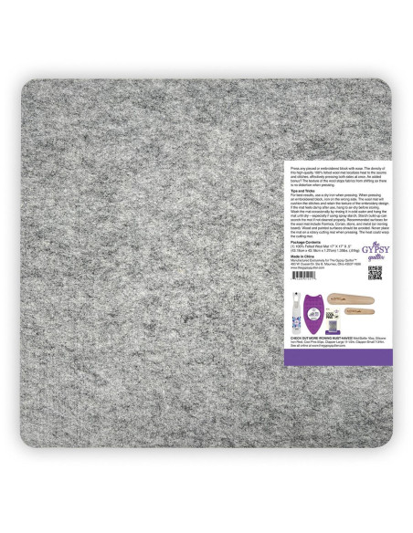 Wool ironing mat 43 cm x 43 cm The Gypsy Quilter