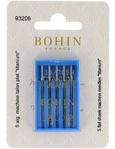 Titanium machine needles special jeans Bohin
