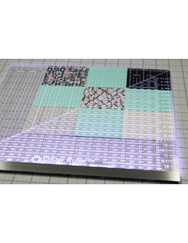 Carolina Moore luminous patchwork ruler 12.5 x 12.5 inch
