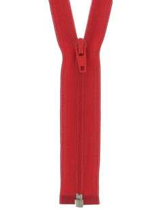 Super fine separable nylon zipper - Blood red