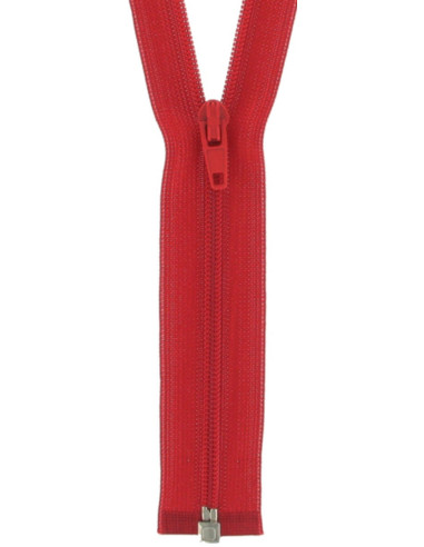 Super fine separable nylon zipper - Blood red