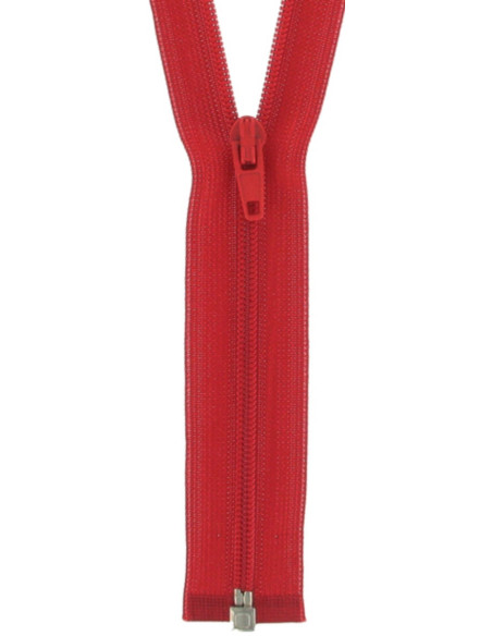 Super fine separable nylon zipper - Blood red