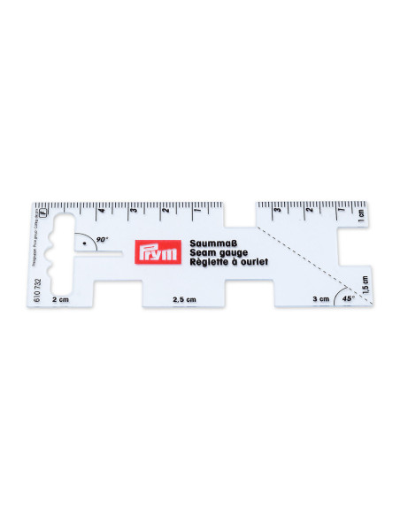 Plastic hem gauge