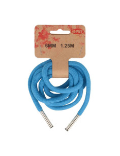 Light blue sweatshirt cord with tips