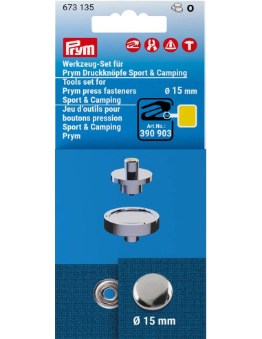 Snap button tool kit for sports camping