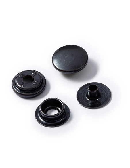 Multipack of 100 Sport Camping Snap Buttons - Black