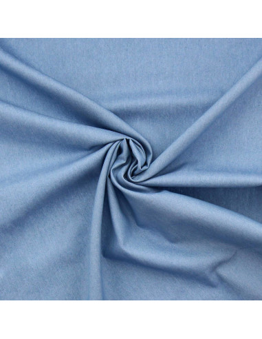 Chambray denim fabric - Light blue