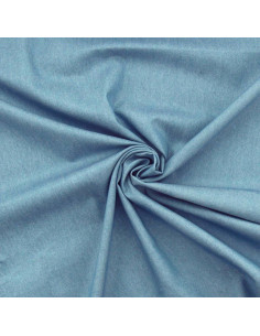 Chambray denim fabric - Medium blue 2