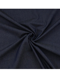 Dark blue chambray denim fabric