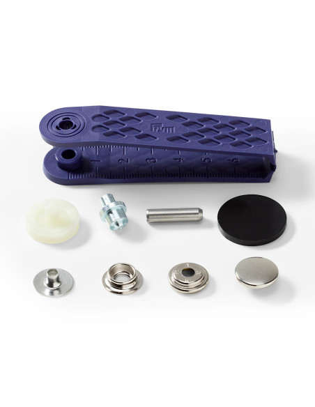 100 Snap Fasteners Multipack for Sport Camping - Nickel
