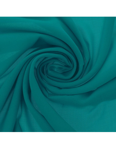 Polyester jersey fabric - Teal blue