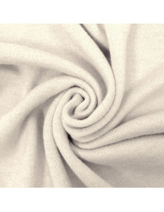 Angora knit fabric - White