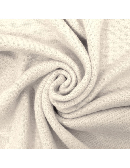 Angora knit fabric - White