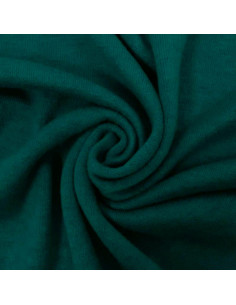 Angora knit fabric - Emerald green