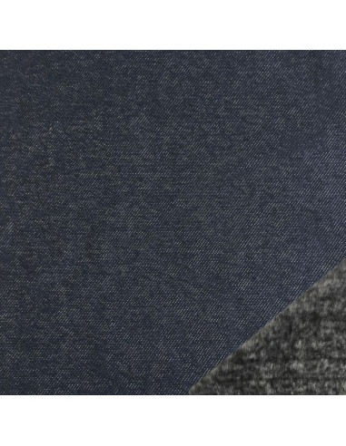 Fleece jegging fabric - Denim blue