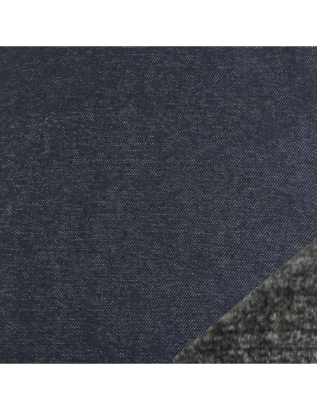 Fleece jegging fabric - Denim blue