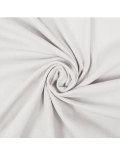 100% cotton jersey fabric - White