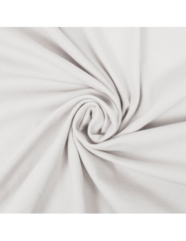 100% cotton jersey fabric - White