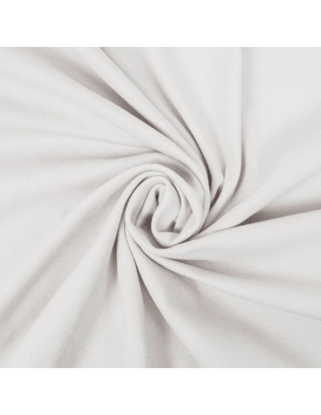 100% cotton jersey fabric - White