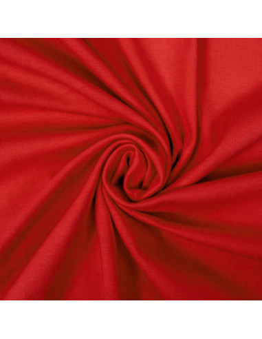 100% cotton jersey fabric - Red