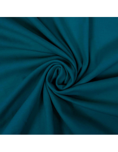 100% cotton jersey fabric - Petrol blue