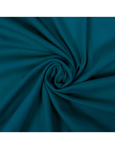 100% cotton jersey fabric - Petrol blue