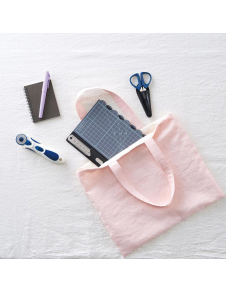 Clover foldable cutting mat with metal ruler - 18 cm x 29 cm