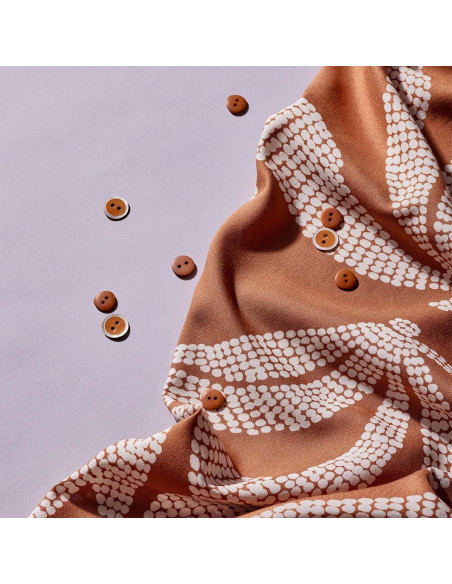 Viscose fabric Kaola Pecan Pie - Atelier Brunette