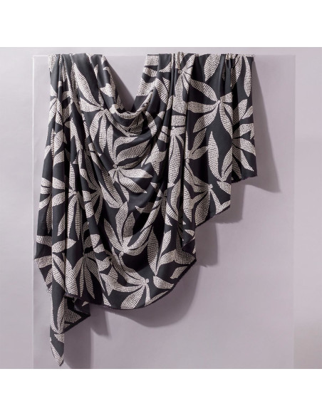 Viscose fabric Kaola Deep Charcoal - Atelier Brunette