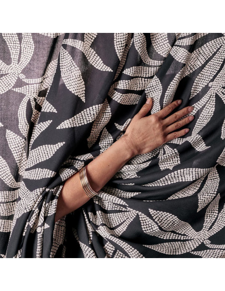Viscose fabric Kaola Deep Charcoal - Atelier Brunette