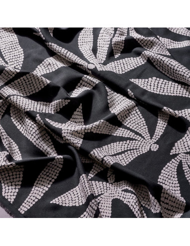 Viscose fabric Kaola Deep Charcoal - Atelier Brunette