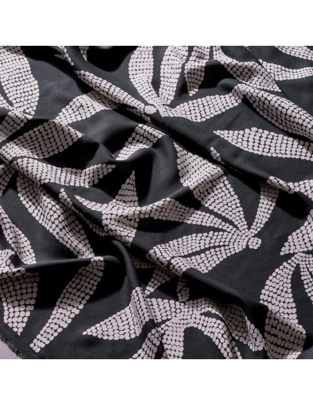 Viscose fabric Kaola Deep Charcoal - Atelier Brunette