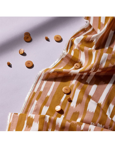 Modal Fabric Imany Pecan Pie - Atelier Brunette