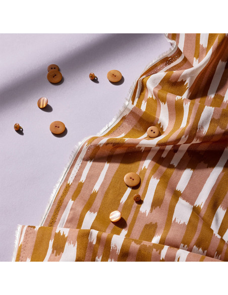 Modal Fabric Imany Pecan Pie - Atelier Brunette