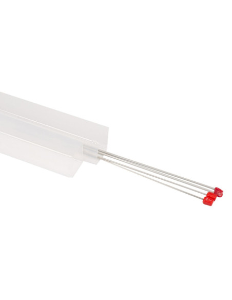 Telescopic knitting needle storage