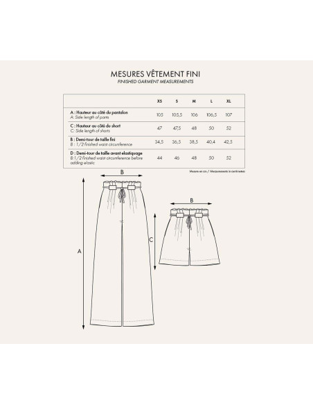 Pattern THE short pants - Atelier Brunette