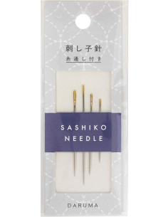 Pack of 4 Daruma sashiko needles