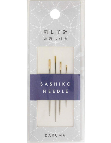 Pack of 4 Daruma sashiko needles