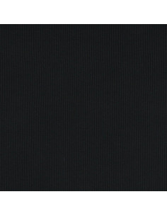 Ribbed cotton jersey fabric - Black 2