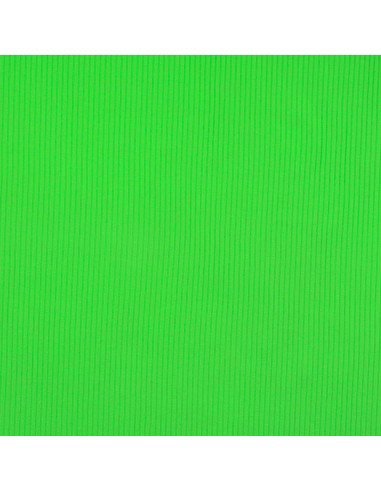 Ribbed cotton jersey fabric - Apple green