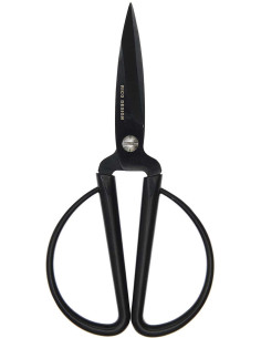 Rico Design precision scissors with large black rings, 14 cm