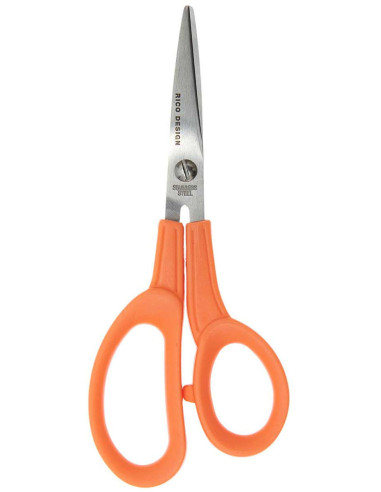 Orange universal scissors Rico Design 15 cm