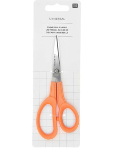 Orange universal scissors Rico Design 15 cm 2