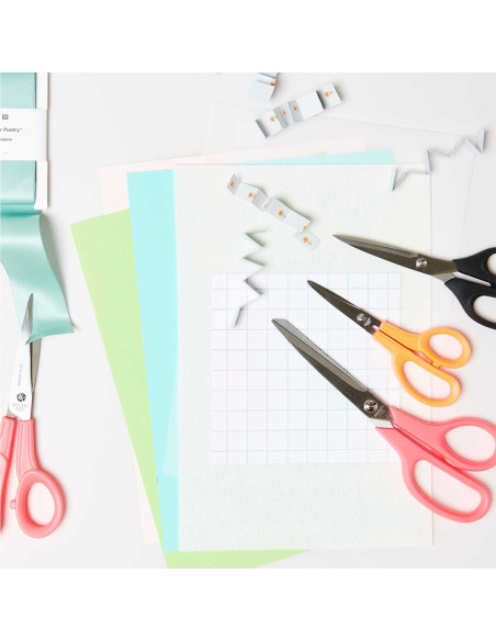 Fluorescent pink universal scissors Rico Design 20 cm