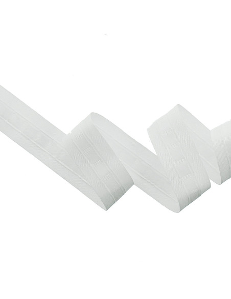 Automatic pleat tape White 35 mm