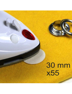 Set of 55 Wonder Dots iron-on reinforcement patches - 30 mm