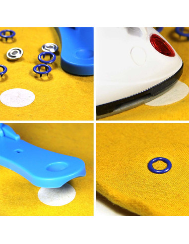 Set of 55 Wonder Dots iron-on reinforcement patches - 30 mm